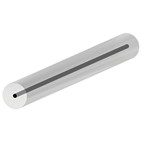 Diagram of a carbide rod with a single central coolant channel